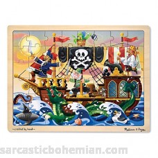 Melissa & Doug Deluxe Wooden 48-Piece Jigsaw Puzzle Pirates Standard Version B000LCD2GQ